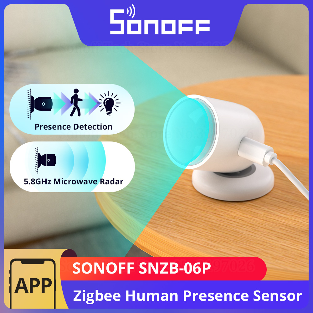 Tasmota - SONOFF SNZB-06P زيجبي مستشعر الوجود البشري