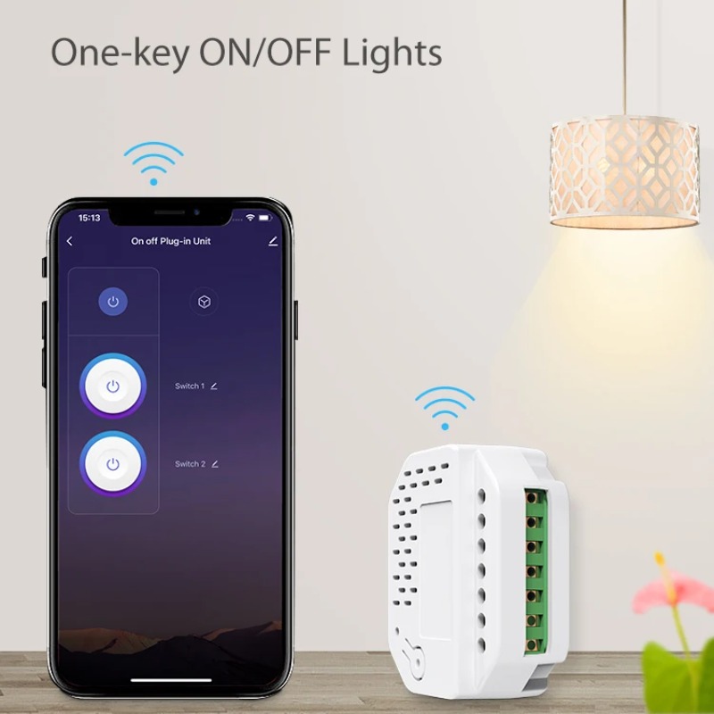 Smart Relay Tuya - وحدة تحكم إضاءة ذكية (ماتر) ثنائية