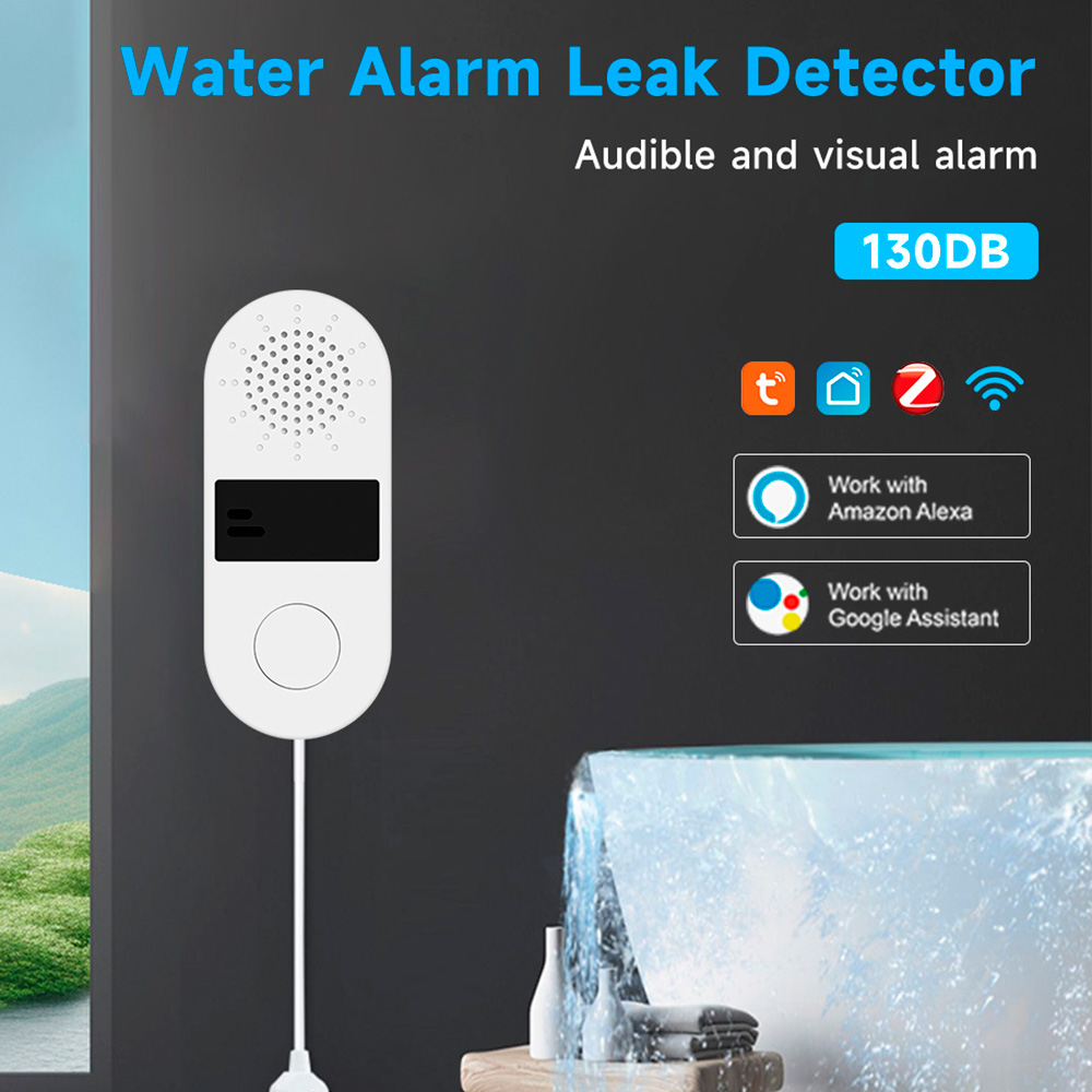 Home Assistant Tuya - كاشف تسرب المياه Tuya WiFi مع